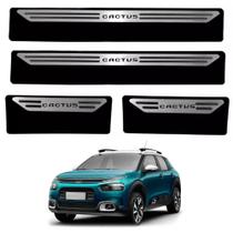 Kit Soleira Em Aço Inox Baixo Relevo Citroën C4 Cactus todos os anos