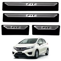 Kit Soleira Em Aço Inox Baixo Relevo Honda Fit 2015/. Kit Soleira Em Aço Inox Baixo Relevo Honda Fit 2015/.