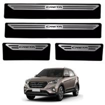 Kit Soleira Em Aço Inox Baixo Relevo Hyundai Creta todos os anos Kit Soleira Em Aço Inox Baixo Relevo Hyundai Creta todos os anos