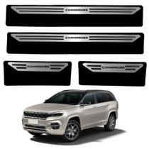 Kit Soleira Em Aço Inox Baixo Relevo Jeep Commander todos os anos