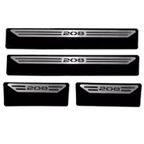 Kit Soleira Em Aço Inox Baixo Relevo Peugeot 208 todos os anos Kit Soleira Em Aço Inox Baixo Relevo Peugeot 208 todos os anos