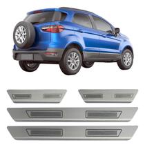 Kit Soleira Porta Aço Inox Escovado Ford New Ecosport