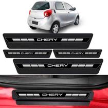 Kit Soleira Porta Top Premium Carros Chery Todos anos