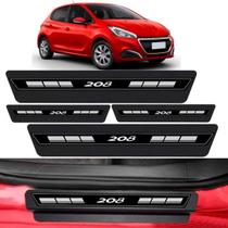 Kit Soleira Porta Top Premium Peugeot 208 Todos anos