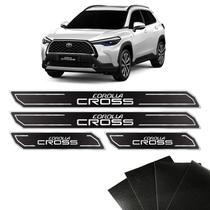 Kit Soleira/protetor De Porta Toyota Corolla Cross Resinada