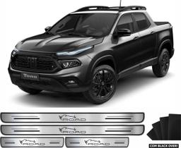 Kit Soleira Protetora Cromada Fiat Toro Road 2017 A 2021