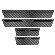 Kit Soleira Protetora Porta Premium Black Carbono - A4
