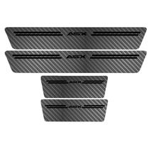 Kit Soleira Protetora Porta Premium Black Carbono - ASX
