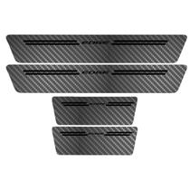 Kit Soleira Protetora Porta Premium Black Carbono - Edge