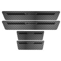 Kit Soleira Protetora Porta Premium Black Carbono - Stonic