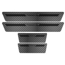 Kit Soleira Protetora Porta Premium Black Carbono Tiggo 5x