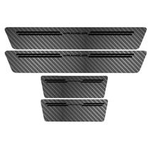 Kit Soleira Protetora Porta Premium Black Carbono Wrangler