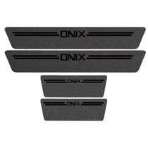 Kit Soleira Protetora Porta Premium Black Piano PVC - Onix