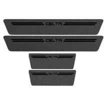 Kit Soleira Protetora Porta Premium Black PVC - Celta