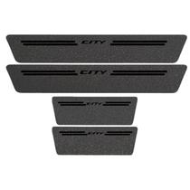 Kit Soleira Protetora Porta Premium Black PVC - City