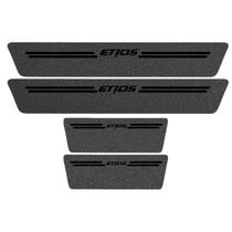Kit Soleira Protetora Porta Premium Black PVC - Etios