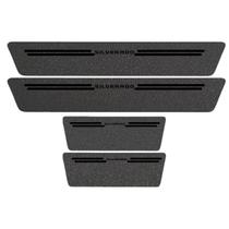 Kit Soleira Protetora Porta Premium Black PVC - Silverado