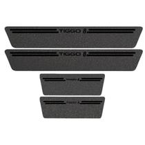 Kit Soleira Protetora Porta Premium Black PVC - Tiggo 8 Kit Soleira Protetora Porta Premium Black PVC - Tiggo 8