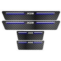Kit Soleira Protetora Porta Premium Blue Carbono - 3008 Kit Soleira Protetora Porta Premium Blue Carbono - 3008