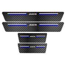 Kit Soleira Protetora Porta Premium Blue Carbono - ASX