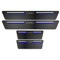 Kit Soleira Protetora Porta Premium Blue Carbono - Clio Kit Soleira Protetora Porta Premium Blue Carbono - Clio