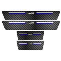 Kit Soleira Protetora Porta Premium Blue Carbono - HB20 Kit Soleira Protetora Porta Premium Blue Carbono - HB20