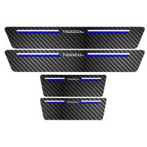 Kit Soleira Protetora Porta Premium Blue Carbono Tiggo 3x Kit Soleira Protetora Porta Premium Blue Carbono Tiggo 3x