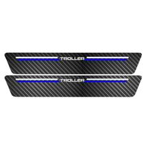 Kit Soleira Protetora Porta Premium Blue Carbono - Troller Kit Soleira Protetora Porta Premium Blue Carbono - Troller