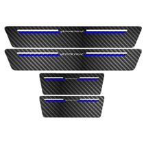 Kit Soleira Protetora Porta Premium Blue Carbono - VeraCruz