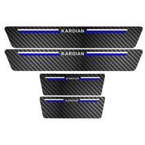 Kit Soleira Protetora Porta Premium Blue Fibra - Kardian