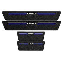 Kit Soleira Protetora Porta Premium Blue PVC Cruze Hatch