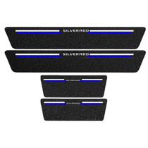 Kit Soleira Protetora Porta Premium Blue PVC - Silverado