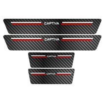 Kit Soleira Protetora Porta Premium Red - Captiva