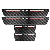 Kit Soleira Protetora Porta Premium Red Carbono - Astra