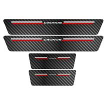 Kit Soleira Protetora Porta Premium Red Carbono - Cronos Kit Soleira Protetora Porta Premium Red Carbono - Cronos