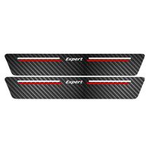 Kit Soleira Protetora Porta Premium Red Carbono Expert 2 PT