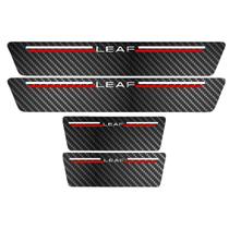 Kit Soleira Protetora Porta Premium Red Carbono - Leaf