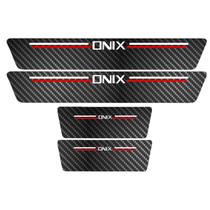 Kit Soleira Protetora Porta Premium Red Carbono - Onix Kit Soleira Protetora Porta Premium Red Carbono - Onix