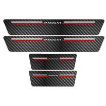 Kit Soleira Protetora Porta Premium Red Carbono - Passat Kit Soleira Protetora Porta Premium Red Carbono - Passat