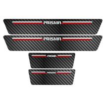 Kit Soleira Protetora Porta Premium Red Carbono - Prisma