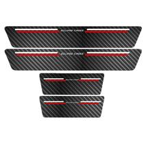 Kit Soleira Protetora Porta Premium Red Fibra Eclipse Cross