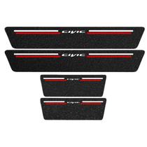 Kit Soleira Protetora Porta Premium Red PVC - Civic