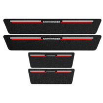 Kit Soleira Protetora Porta Premium Red PVC - Commander