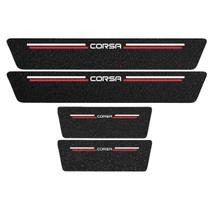 Kit Soleira Protetora Porta Premium Red PVC - Corsa
