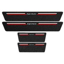 Kit Soleira Protetora Porta Premium Red PVC - Sonic