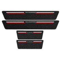 Kit Soleira Protetora Porta Premium Red - Silverado