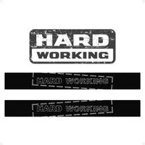 Kit Soleira Protetora Strada Hard Working e Adesivo Traseiro
