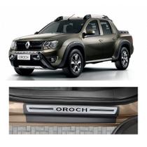 Kit Soleira Renault Duster Oroch 2018 4P Aço Escovado Resinado - NP
