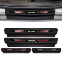 Kit Soleira Resinada Proteção De Porta Fiat Argo - Sport