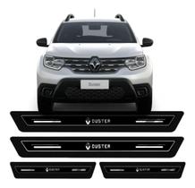 Kit Soleira Resinada Proteção Porta Renault Duster - Preto